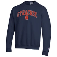 Men's Champion  Navy Syracuse Orange Arch Over Logo Pullover Sweatshirt