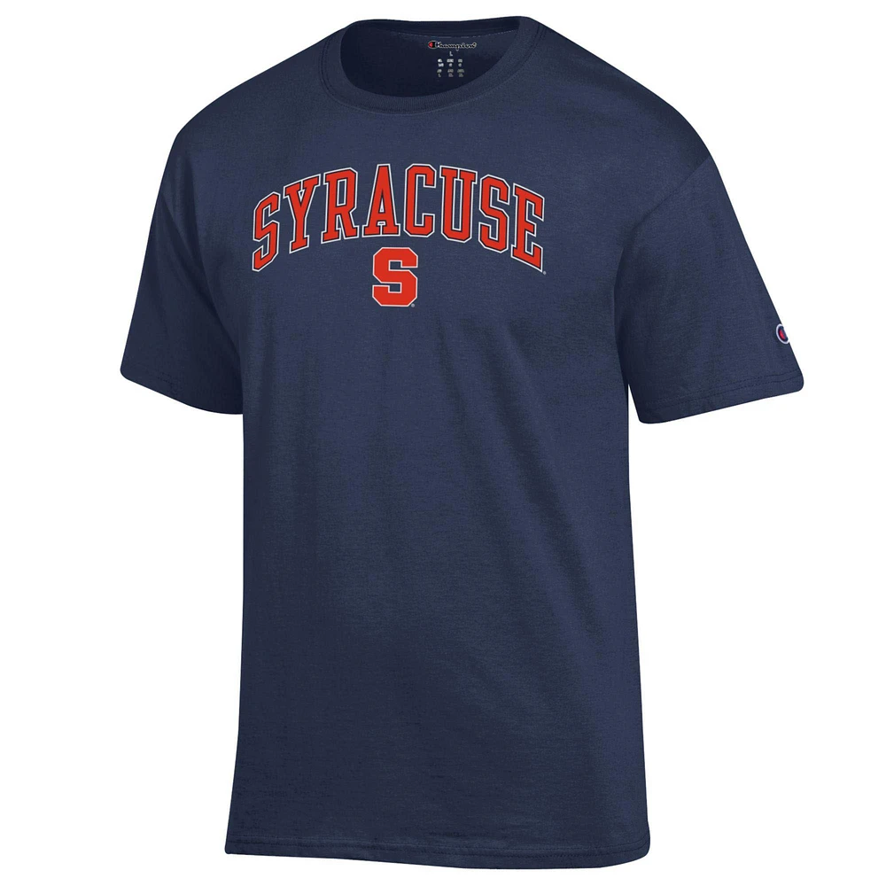 T-shirt Champion Navy Syracuse Orange Arch Over Logo pour homme