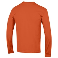 Men's Champion  Orange Syracuse Arch Over Logo Long Sleeve T-Shirt