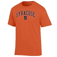 T-shirt à logo arqué orange Syracuse Champion pour homme