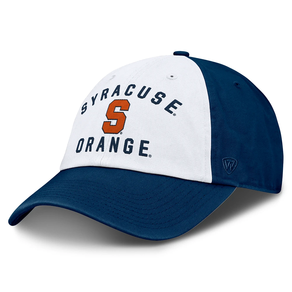 Casquette ajustable Weston blanche Syracuse Orange Top of the World pour homme