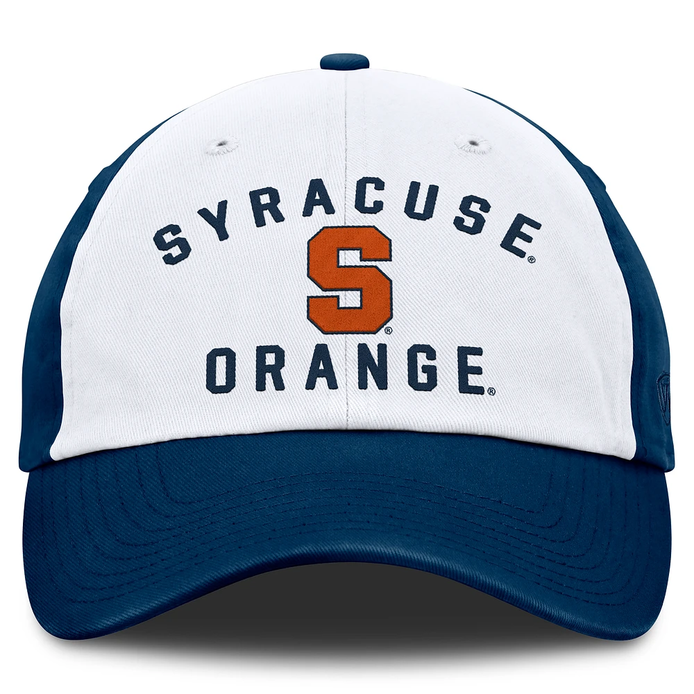 Casquette ajustable Weston blanche Syracuse Orange Top of the World pour homme