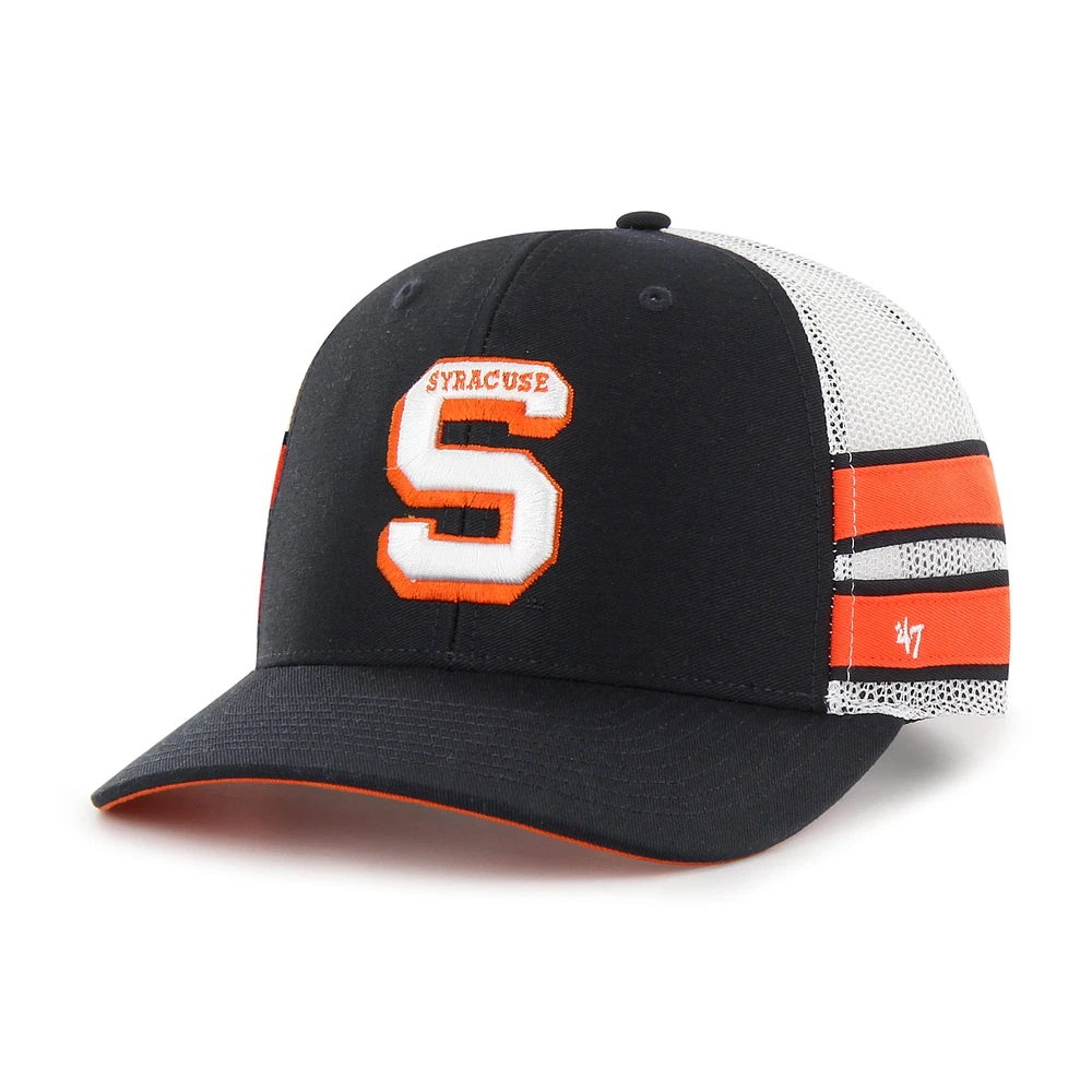 Men's '47 Navy Syracuse Orange Straight Eight Adjustable Trucker Hat