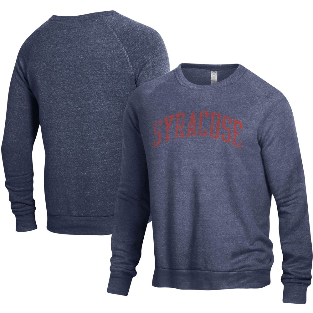 Alternative Apparel Men's Alternative Apparel Navy Syracuse Orange The  Champ Tri-Blend Raglan Pullover Sweatshirt | Halifax Shopping Centre