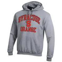 Men's Champion Heather Gray Syracuse Orange High Motor Pullover Hoodie