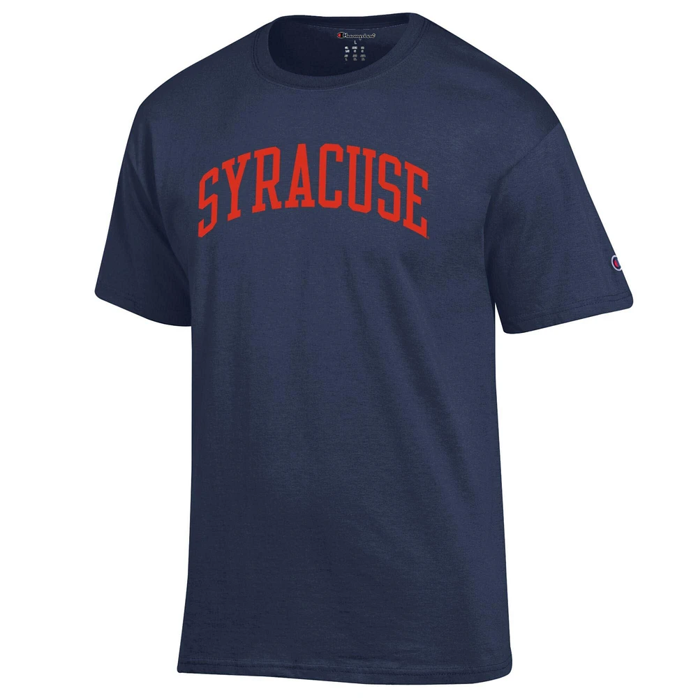Men's Champion  Navy Syracuse Orange Basic Arch T-Shirt