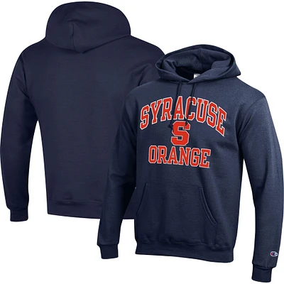 Men's Champion Navy Syracuse Orange High Motor Pullover Hoodie