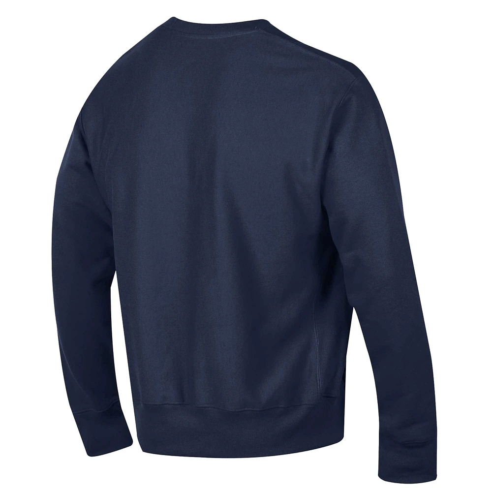 Sweat-shirt à enfiler Champion Navy Syracuse Orange Vault Late Night Reverse Weave pour homme