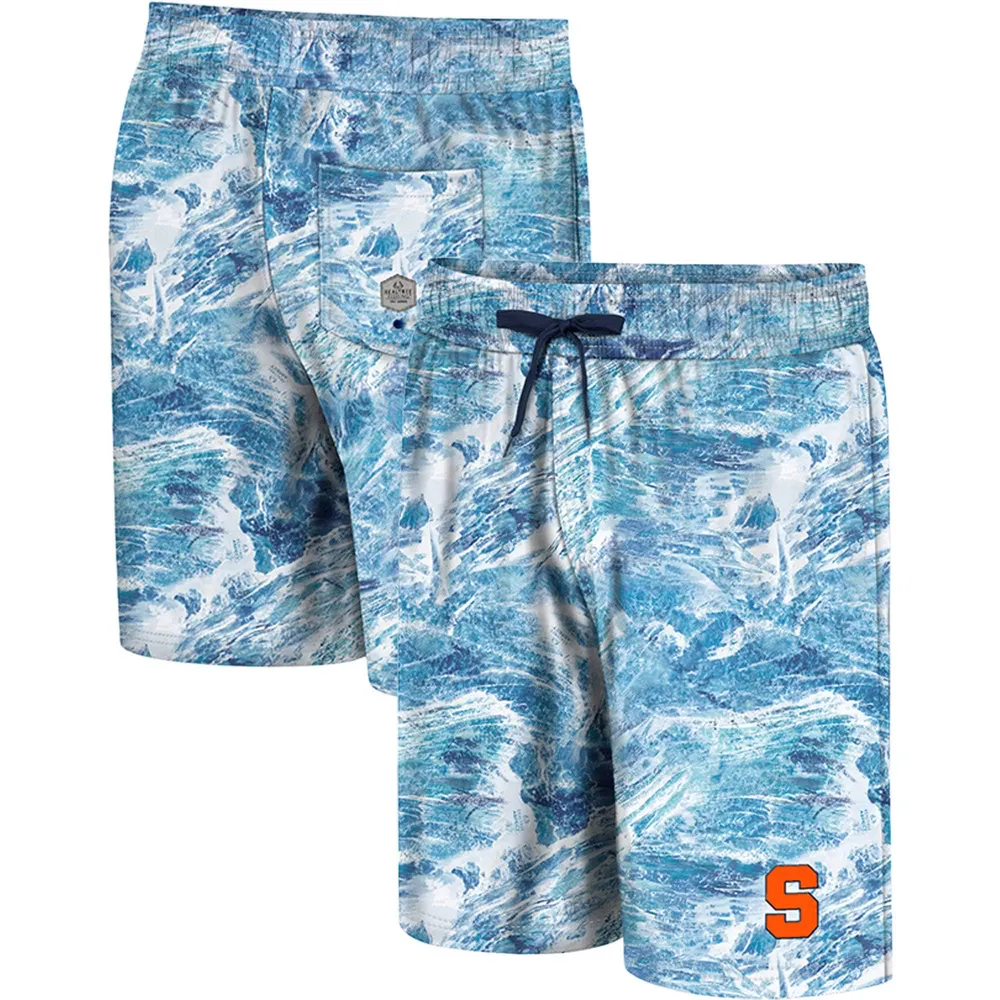 Men's Colosseum Blue Syracuse Orange Realtree Aspect Ohana Swim Shorts