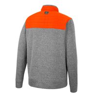 Men's Colosseum Charcoal/Orange Syracuse Orange Putter Herringbone Full-Zip Jacket