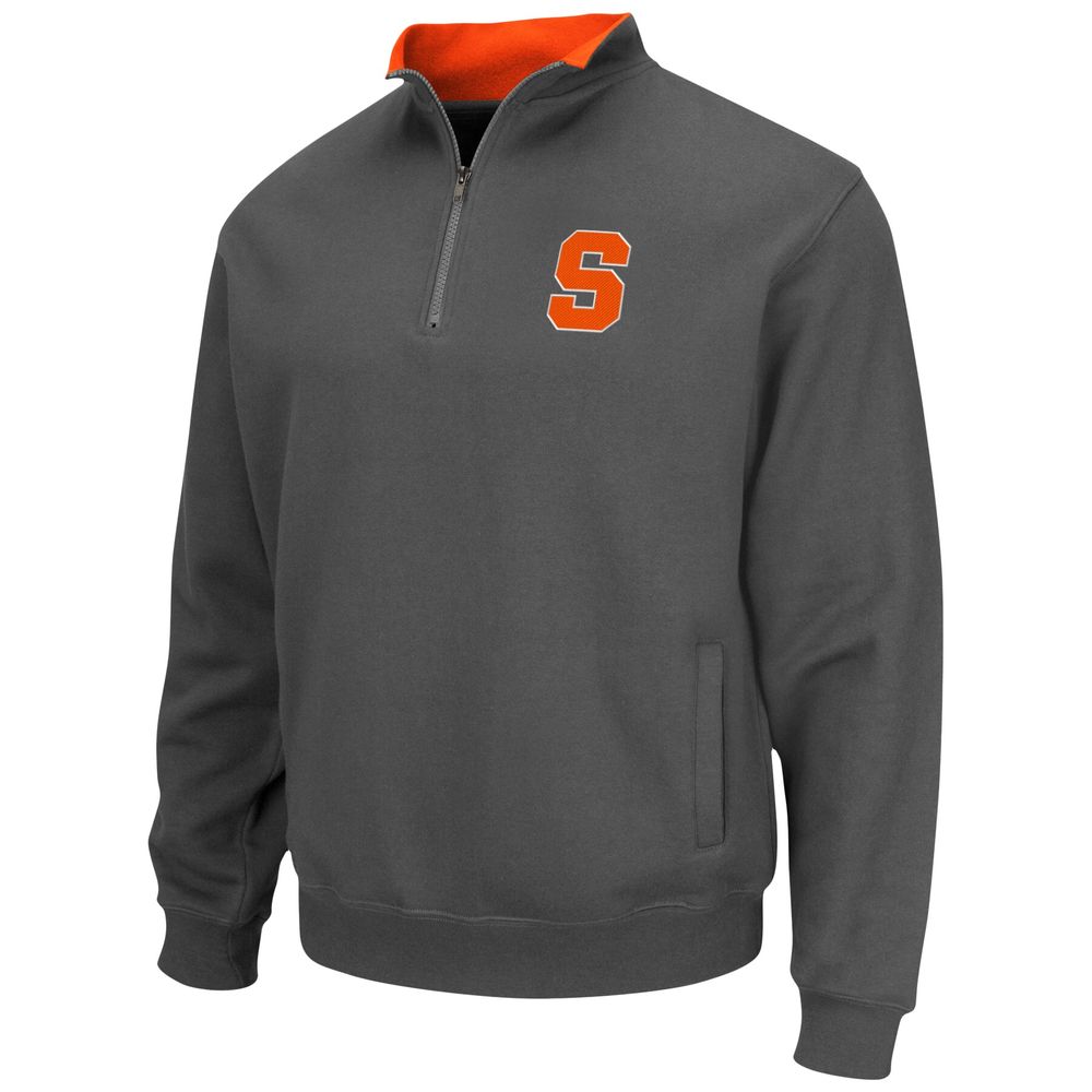 Men's Colosseum Charcoal Syracuse Orange Tortugas Team Logo Quarter-Zip Jacket