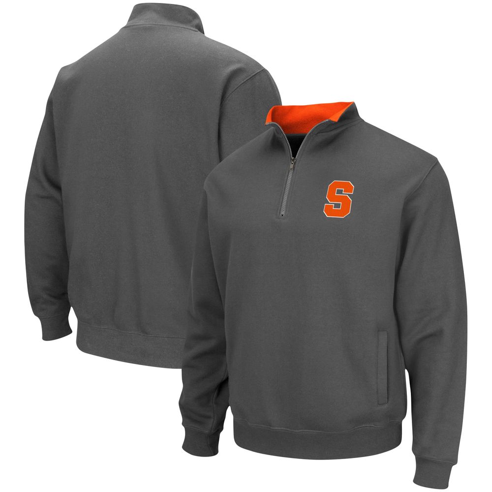 Men's Colosseum Charcoal Syracuse Orange Tortugas Team Logo Quarter-Zip Jacket