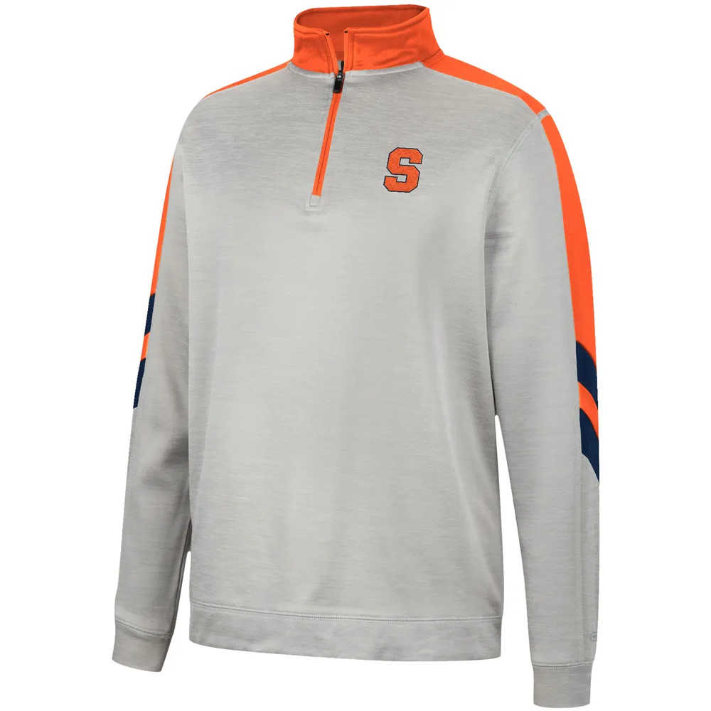 Veste Colosseum Grey/Orange Syracuse Orange Bushwood Fleece Quarter-Zip pour homme