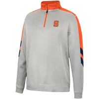 Veste Colosseum Grey/Orange Syracuse Orange Bushwood Fleece Quarter-Zip pour homme