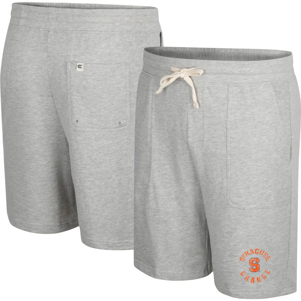 Men's Colosseum Heather Gray Syracuse Orange Love To Hear This Terry Shorts