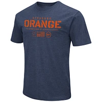 Men's Colosseum Heather Navy Syracuse Orange OHT Military Appreciation Flag 2.0 T-Shirt
