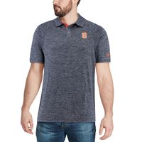 Men's Colosseum Heathered Navy Syracuse Orange Down Swing Polo