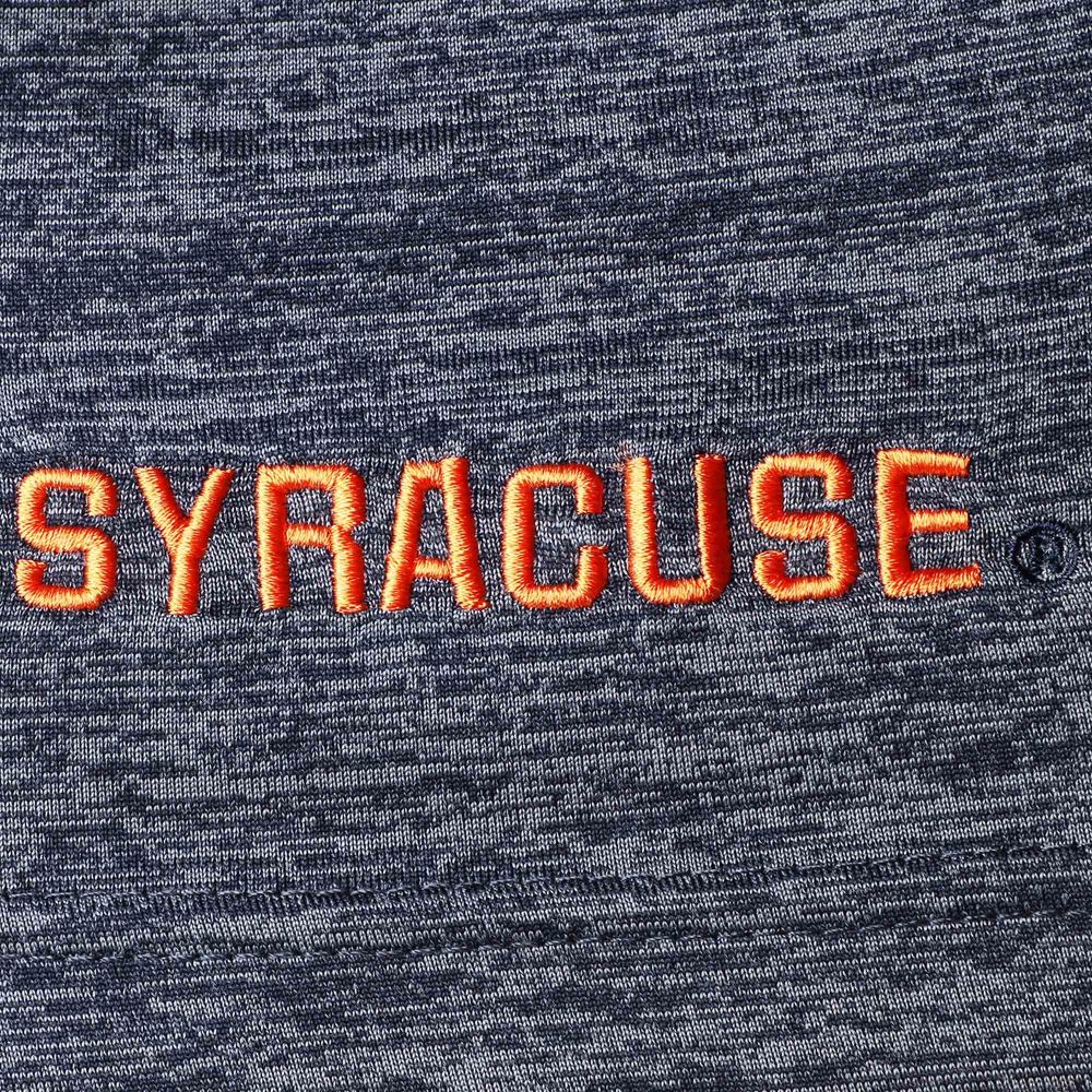 Men's Colosseum Heathered Navy Syracuse Orange Down Swing Polo