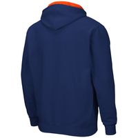 Men's Colosseum Navy Syracuse Orange Arch & Logo 3.0 Full-Zip Hoodie