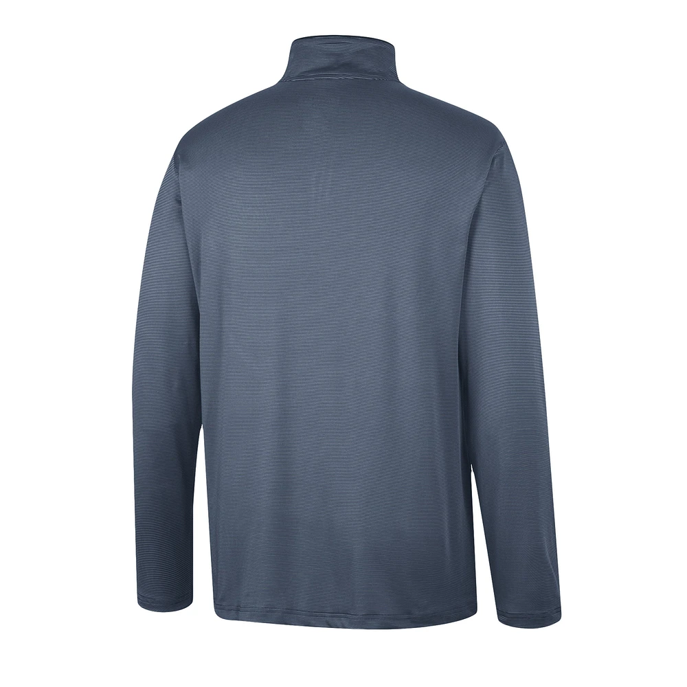 Men's Colosseum Navy Syracuse Orange Logo Quarter-Zip Windshirt