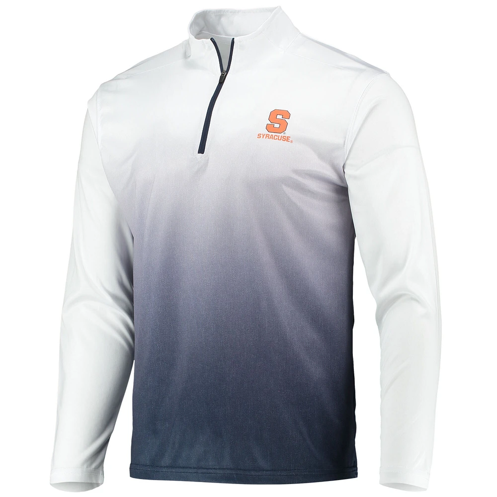 Men's Colosseum Navy Syracuse Orange Magic Team Logo Quarter-Zip Jacket