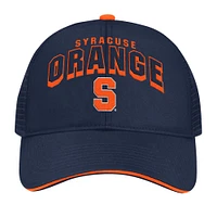 Chapeau réglable Colosseum Navy Syracuse Orange Wyatt pour hommes