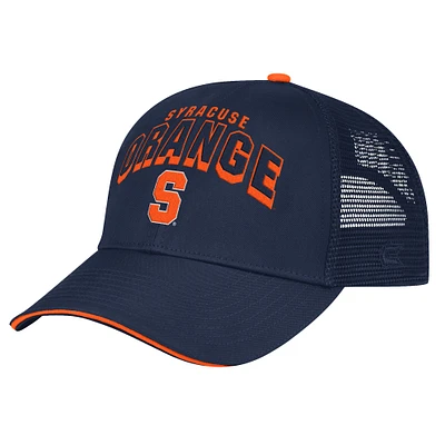 Chapeau réglable Colosseum Navy Syracuse Orange Wyatt pour hommes