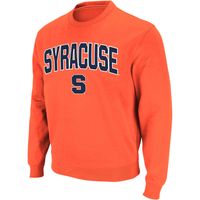 Men's Colosseum Orange Syracuse Arch & Logo Crew Neck Sweatshirt