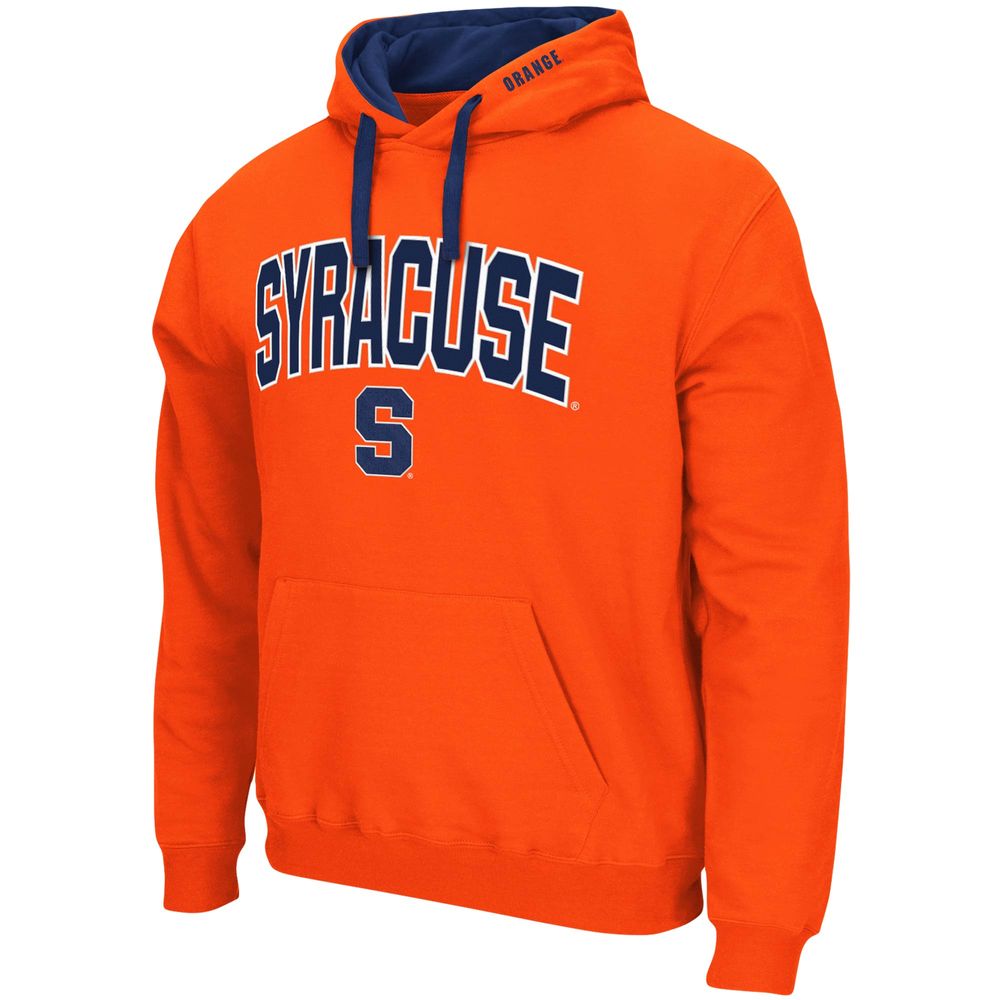 Men's Colosseum Orange Syracuse Big & Tall Arch Logo 2.0 Pullover Hoodie