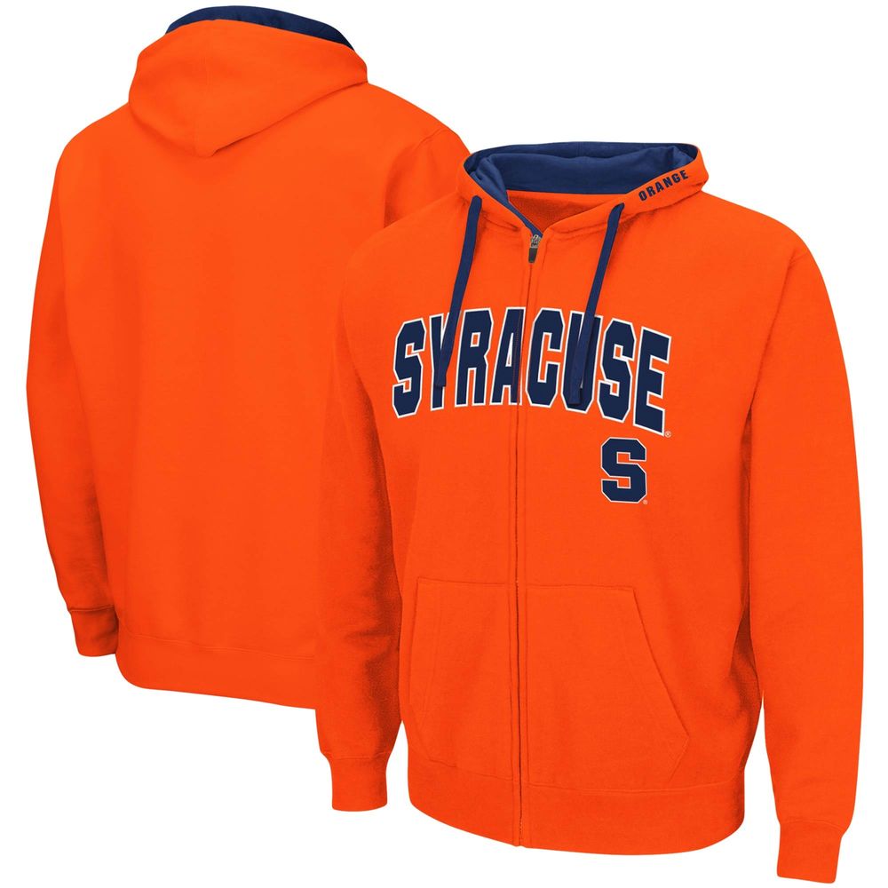 Men's Colosseum Orange Syracuse Big & Tall Full-Zip Hoodie