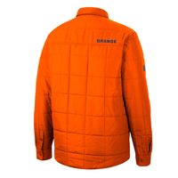 Men's Colosseum Orange Syracuse Detonate Quilted Full-Snap Jacket