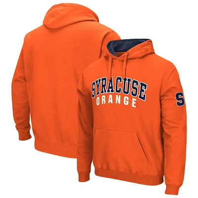 Men's Colosseum Orange Syracuse Double Arch Pullover Hoodie