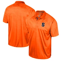 Men's Colosseum Orange Syracuse Honeycomb Raglan Polo