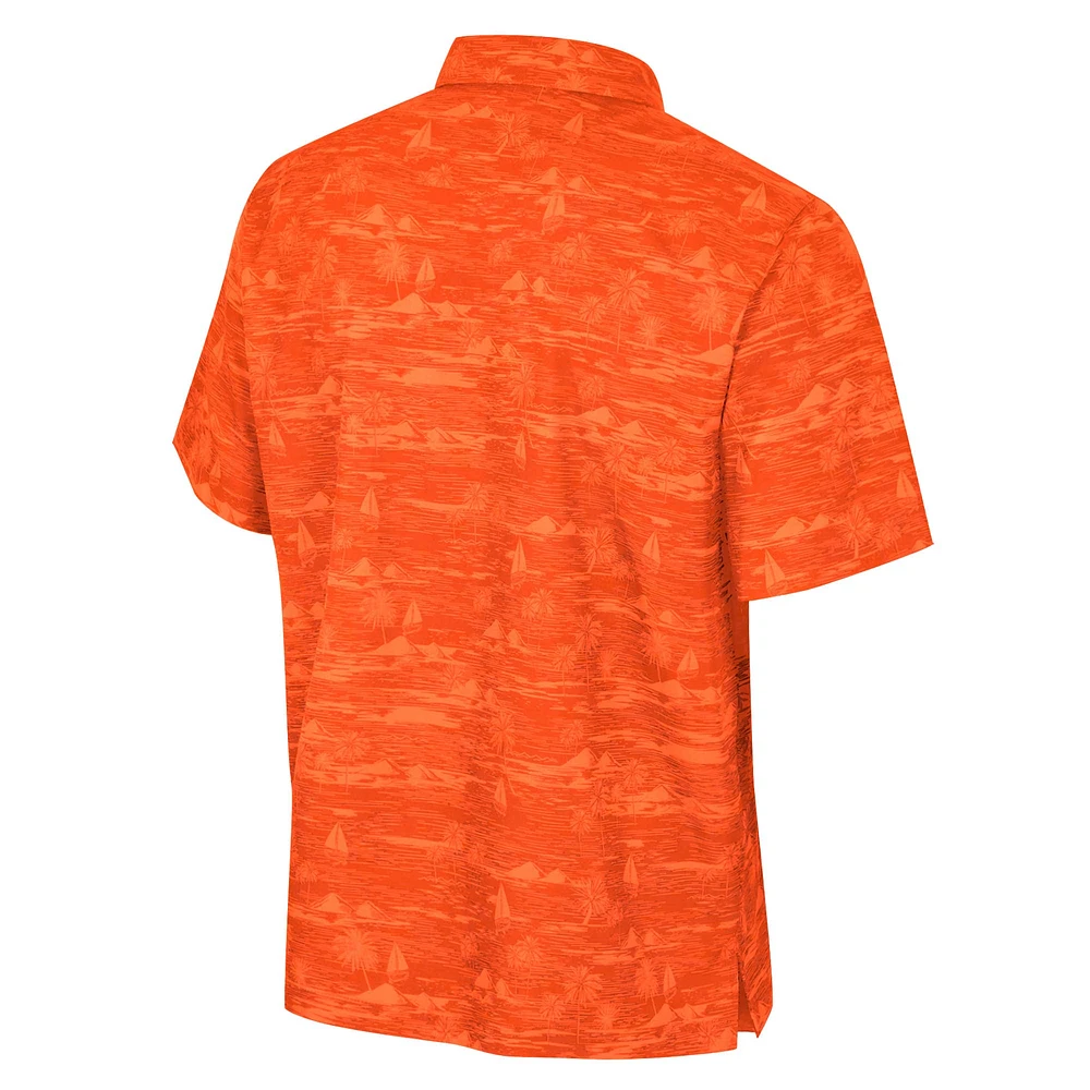 Men's Colosseum Orange Syracuse Ozark Button-Up Shirt