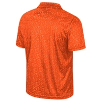 Polo de golf sublimé Orange Colosseum pour homme, Syracuse