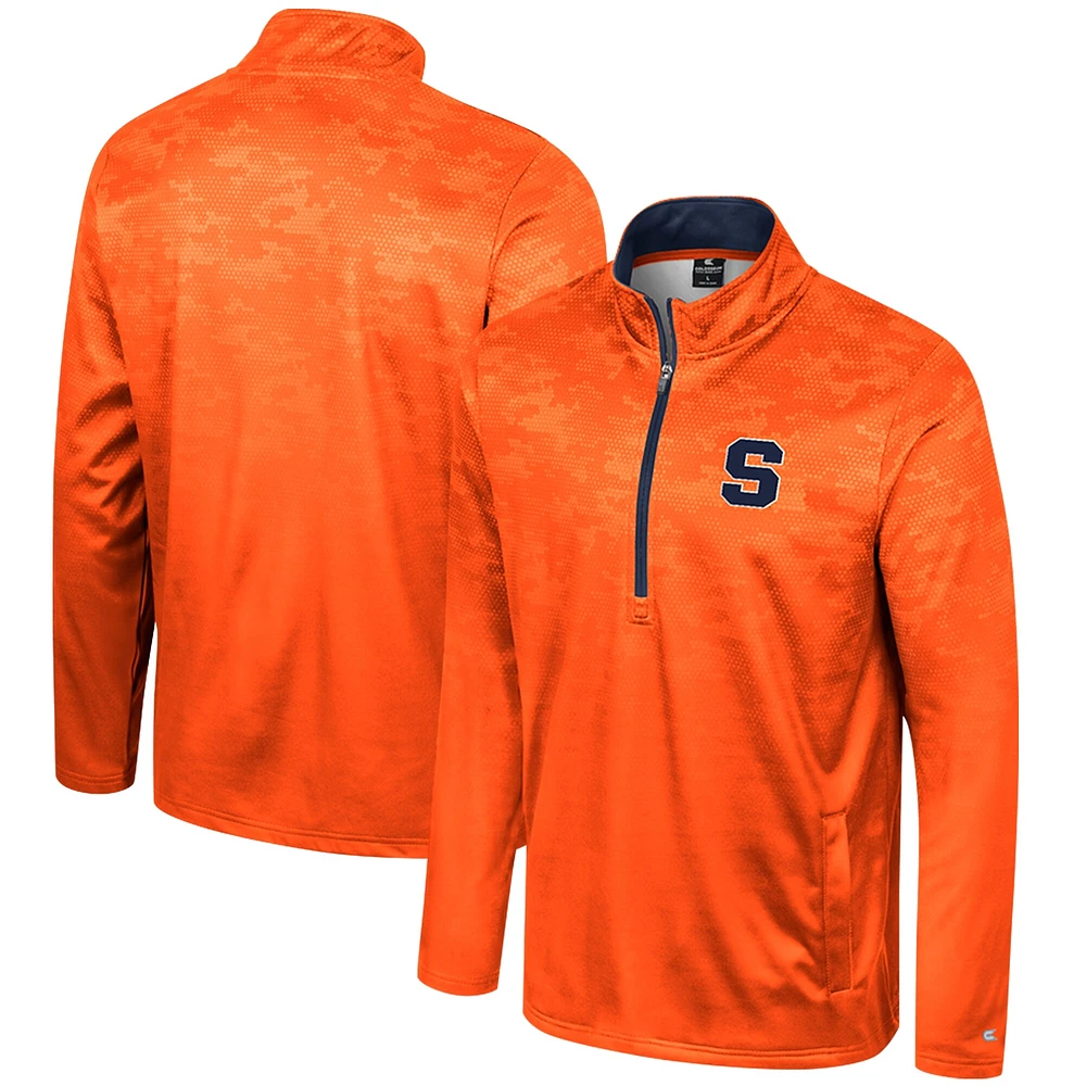 Men's Colosseum  Orange Syracuse The Machine Half-Zip Jacket