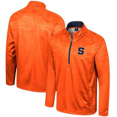 Men's Colosseum  Orange Syracuse The Machine Half-Zip Jacket