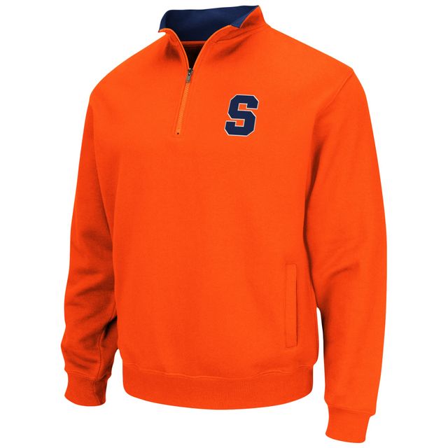 Veste homme Colosseum Orange Syracuse Tortugas logo quart-zip avec de l'équipe