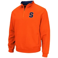 Men's Colosseum Orange Syracuse Tortugas Team Logo Quarter-Zip Jacket