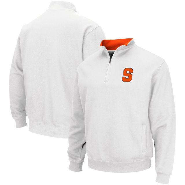 Blouson Homme Colosseum Blanc Syracuse Orange Tortugas Team Logo Quart-Zip