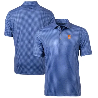 Men's Houston Astros Cutter & Buck Navy Pike Banner Print Polo