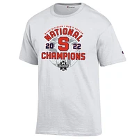 Champion Fanatics pour hommes Syracuse Orange 2022 NCAA T-shirt des vestiaires champions nationaux de football