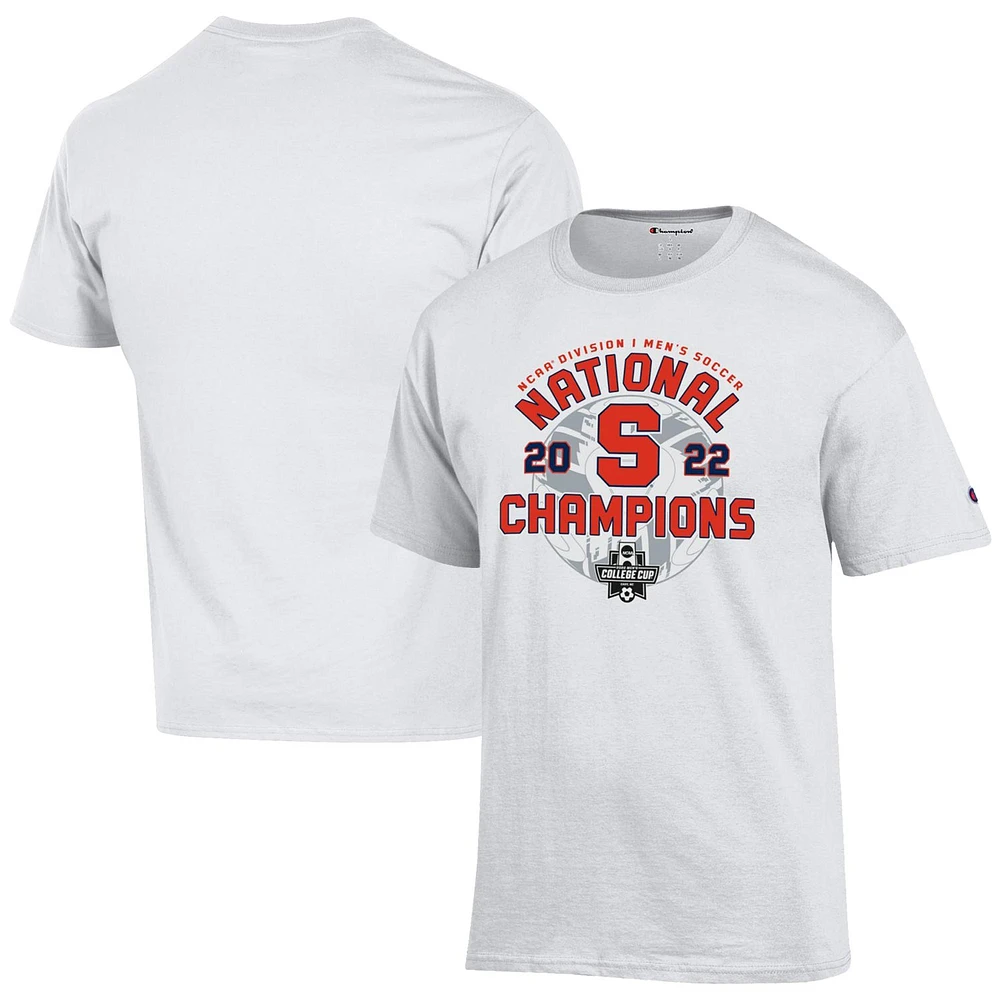 Champion Fanatics pour hommes Syracuse Orange 2022 NCAA T-shirt des vestiaires champions nationaux de football