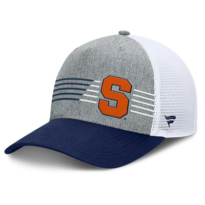 Men's Fanatics Heather Gray/Navy Syracuse Orange Profile Trucker Adjustable Hat