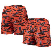 Men's FOCO Orange Syracuse Island Palm Swim Trunks