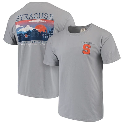T-shirt Homme Gris Syracuse Orange Comfort Colors Campus Scenery