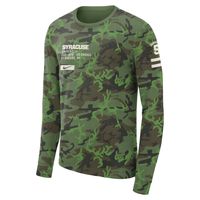 Men's Nike Camo Syracuse Orange Military Long Sleeve T-Shirt