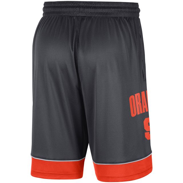 Short Nike Charbon/Orange Syracuse Orange Fast Break pour Homme