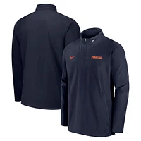 Veste à capuche Nike Sideline Coach quart de zip pour homme, bleu marine, Syracuse Orange 2024