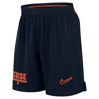 Short en maille Nike bleu marine Syracuse Orange 2024 Sideline pour homme